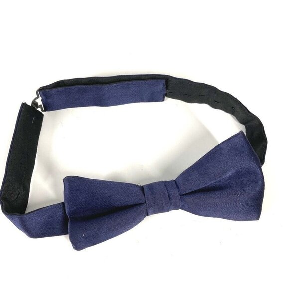 DIOR HOMME Ribbon Butterfly Necktie silk Navy Unused - Picture 1 of 12
